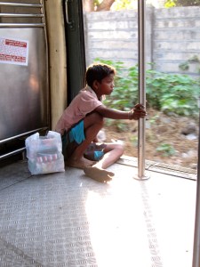 Boy on the train, Mumbai