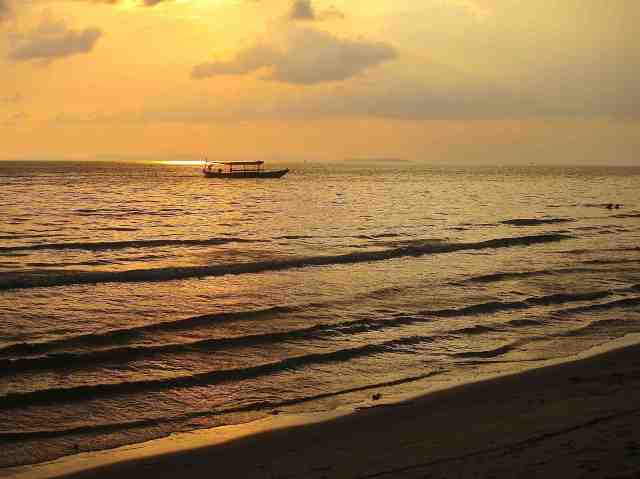 Sunset at Otres Beach, Cambodia