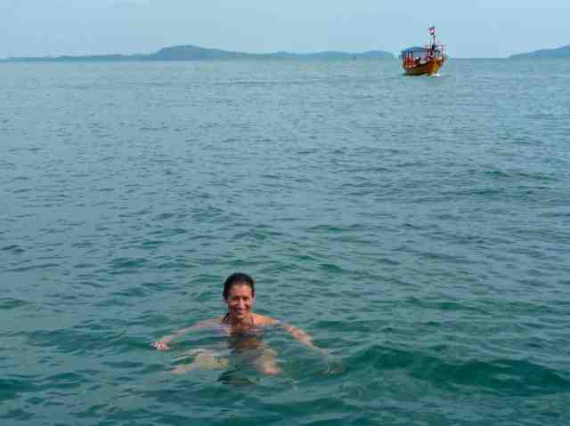Swimming - Otres Beach, Cambodia